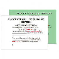 Bloc tipizat autocopiativ după modelul clientului
