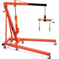 Macara hidraulica tip girafa 2 Tone cu troliu manual 680 Kg, 6 x Roti, Pliabil