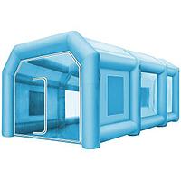 Cabina de vopsit, gonflabila, Vevor, 2 x suflante, 330/1100W, dimensiune exterioara 8 x 4 x 3 m