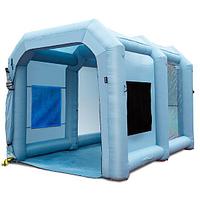 Cabina de vopsit, gonflabila, Vevor, 1 x suflante, 950W, dimensiune exterioara 4 x 2.95 x 2.75 m