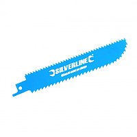 Set 3 buc , lama cu tais fata-verso pentru fierastrau vertical tip sabie , Silverline Double-Sided Recip Saw