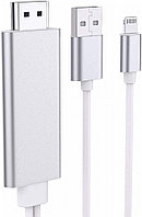 Adaptor cablu Lightning to Digital AV, 1.8m, conectare monitor/tv suplimentar, compatibil Apple Iphone 5, 5S,