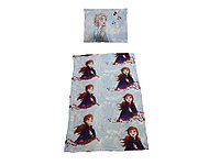 Lenjerie de pat, 1 plic pilota 200 x 140 cm, 1 fata perna 70 x 90 cm, single, microfibra fluffy, Disney Frozen