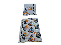 Lenjerie de pat, 1 plic pilota 200 x 135 cm, 1 fata perna 80 x 80 cm, single, microfibra fluffy, Star Wars,