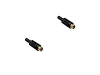 Set 2 mufe audio semiprofesionale, RCA mama, negru, Deltac C