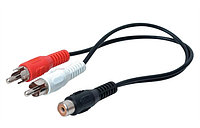 Adaptor audio, RCA mama la 2 x RCA tata, Deltac C