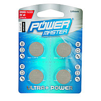 Set 4 baterii tip CR2025, 3V, Litiu, Power Master