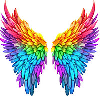 Sticker decorativ, Aripi, Mov, 60 cm, 1303STK-7