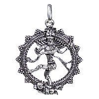 Pandantiv Shiva culoare argintie 4.5 cm