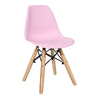 Scaun Julita pentru copii albastru din PP și lemn de fag Natural 35x31x57.5cm 31x35