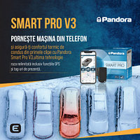 Kit pornire motor Pandora Smart Pro V3 cu taguri Audi A3 8V 2012-2019, aplicatie telefon 4G, GPS (montaj
