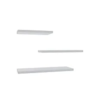 Raft perete Leila set de 3 pachet din melamina in nuanta Naturala 40x14x2cm 14x40