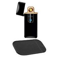Bricheta Electrica Antivant in Cutie, Incarcare USB, Senzor Digital,, Indicator LED si Suport din Silicon