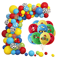 Set arcada baloane decorative Super Mario 135 piese, aranjament ideal pentru orice petrecere, calitate Extra