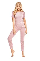 Pijamale dama maneci scurte infiore, Roz, L INTL Roz, L INTL