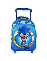 Ghiozdan troler Ariciul Sonic, 30 x 25 x 15 cm Albastru, 30 x 25 x 15 cm