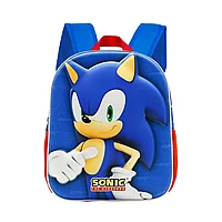 Ghiozdan prescolari Sonic the Hedgehog, design 3D, 31 x 26 x 11 cm Albastru, 31 x 26 x 11 cm