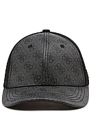 Sapca Guess de piele ecologica cu monograma Vezzola Negru, ONE SIZE