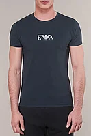 Set 2 tricouri maneca scurta Emporio Armani Albastru, XL INTL