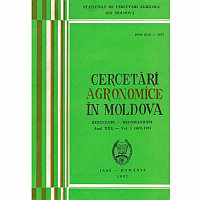 - Cercetari agronomice in Moldova. Rezultate - recomandari anul XXX