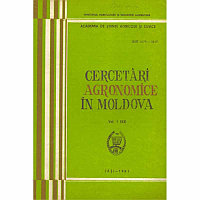 - Cercetari agronomice in Moldova - Culegere de articole vol.
