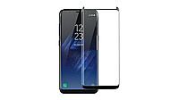 Folie de protectie pentru Samsung Galaxy S8, sticla securizata 5D, Negru-Transparent