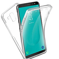 Husa silicon transparent protectie completa 360° (fata+spate), Samsung Galaxy J6 (2018)