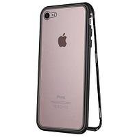 Pachet Valentines Day, Doua Huse Apple iPhone 8 Magnetice Full Cover Black, cu spate de sticla securizata