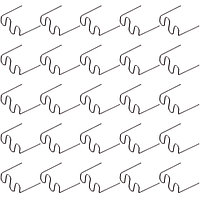 Set 500 capse pentru pistolul de lipit, Plastic, 0.8mm, Argintiu