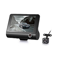 Camera DVR Auto Full HD 1080p, microSD, G-Sensor, TripleX, Camera interior, display 4 inch, neagra