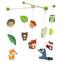 Carusel pentru patut, Animale din pădure, Wind up, CLASSIC WORLD