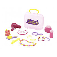 Set de infrumusetare, 23 accesorii pentru salon de frumusete al micii printese, Wader 47304