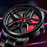 Ceas Sport pentru pasionatii auto, moto, ATV, SSV, model "GT-BORBET 1471", culoare rosu + negru