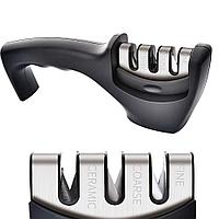 Ascutitor cutite Bohmann 3 in 1, diamant, otel tungsten, ceramice, negru