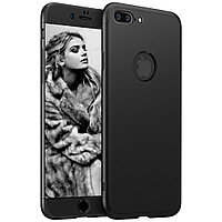 Husa telefon Apple Iphone 7 ofera protectie Subtire 3in1 Lux Design Black + Folie Sticla
