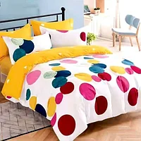 Lenjerie de pat 2 persoane, bumbac finet, 6 piese, 2 fete, SP668 Bumbac finet 100%, 245 x 250 cm, 200 x 230