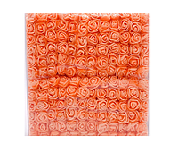 Set de 144 trandafiri de spuma, de 1 cm cu tul, portocaliu