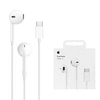 Apple - Original Wired Earphones A3046 - Type-C with Microphone - White