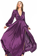 Rochie Siena din matase mov