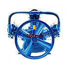 Cap compresor de aer cu 3 pistoane in V 600l/min 2.2-4kW 10 bari H3065 Blue B-AC3065 BLUE, foto 4