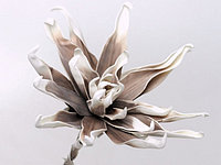 Floare decorativa ,floare artificiala foam Dahlia, maron-taupe ,L90cm