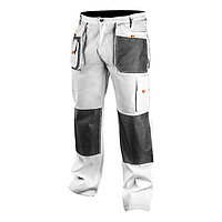 Pantaloni de lucru albi nr.L/52 Neo Tools 81-120-L