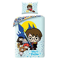 Set lenjerie pat copii Harry Potter 100x135 + 40x60 SunCity HAX602803