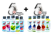 Pachet 5x Balsam Rufe 50ml + 5x Detergent Pardoseala 50ml