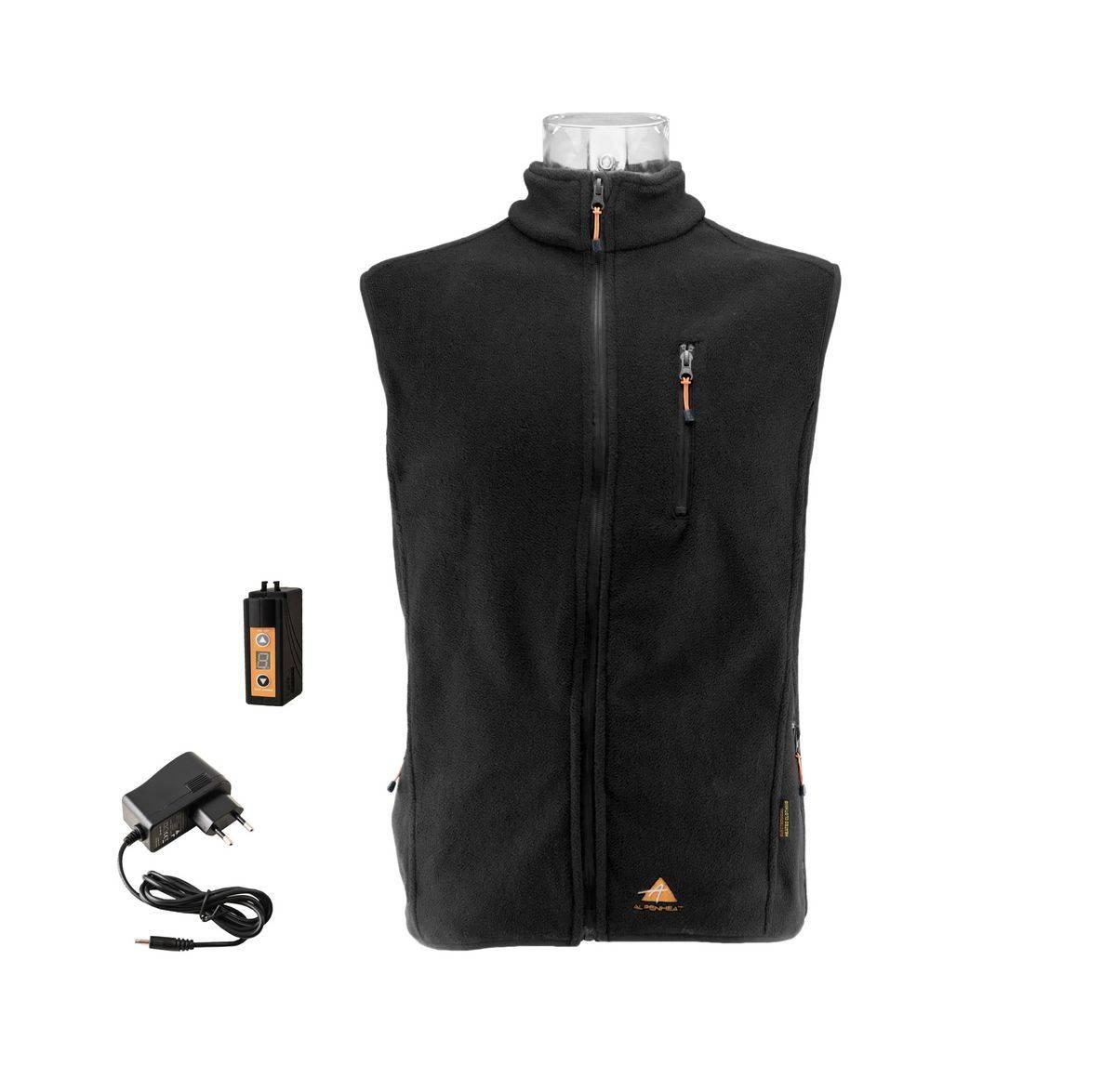 Vesta Unisex Incalzita Alpenheat, Autonomie Incalzire 2.5-7.5 Ore, Baterii Reincarcabile, Polar Moale, Negru - - foto 1 - id-p98686560