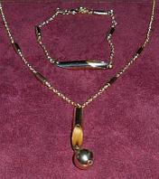 Set de bijuterii placate cu aur de 14k