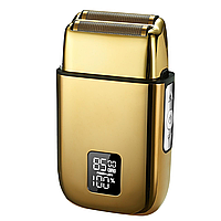 Aparat de Ras Electric Profesional 4D BIRAI® LK-2015, Shaver 8500 RPM, Acumulator Reincarcabil, 3 Viteze Ajustabile, GOLD