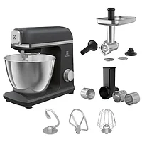 Robot de bucatarie Electrolux E5KM1-6GBP, 1200 W,6 trepte de viteza,functie Pulse,corp metalic, bol inox 5 l,