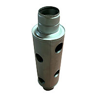 Recuperator caldura cilindric din tabla, diametru 120 mm