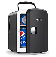 Mini Frigider 2 in 1 AstroAI, 4 litri, cu functie de racire si incalzire, 12 volti cu bricheta si priza de 230